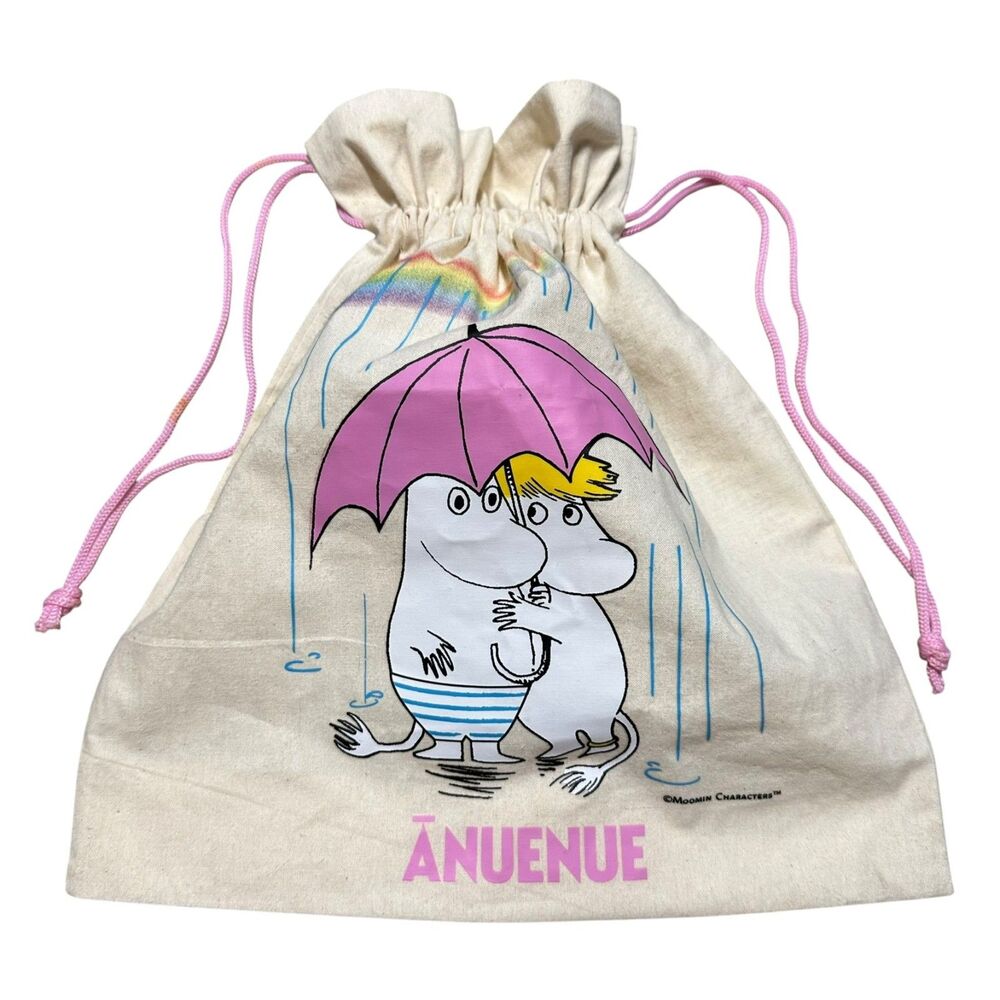 Moomin Hawaii Anuenue Rainy Rainbow Drawstring Bag